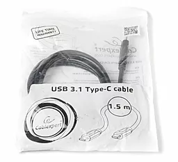 USB Кабель Cablexpert Type-C to Type-C 1.5м, 3A max Premium Чорний (CCP-USB3.1-CMCM-5) - мініатюра 3