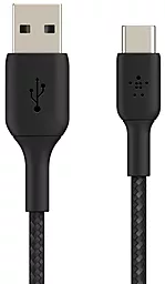 Кабель USB Belkin BRAIDED USB Type-C Cable Black (CAB002BT1MBK) - миниатюра 2