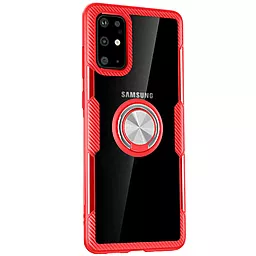 Чехол Deen CrystalRing Samsung G985 Galaxy S20 Plus Clear/Red