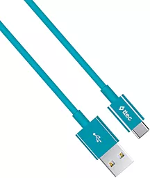 Кабель USB Ttec 12W 2.4A 1.2M USB Type-C Cable Turquoise (2DK12TZ) - миниатюра 2