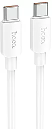 Кабель USB PD Hoco X96 60W 3A USB Type-C - Type-C Cable White