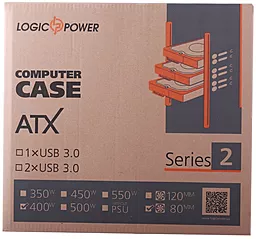 Корпус для ПК Logicpower 2010 400W (LP9129) - миниатюра 8