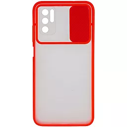 Чехол Epik Camshield TPU со шторкой на камеру для Xiaomi Redmi Note 10 5G, Poco M3 Pro  Красный - миниатюра 2