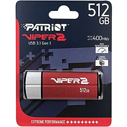 Флешка Patriot 512GB VIPER2 USB 3.1 (PV512G3USB) Red - миниатюра 4