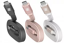 Кабель USB Rock Aluminum Alloy + TPE Cable Type C (1M) White (RCB0448) - миниатюра 2