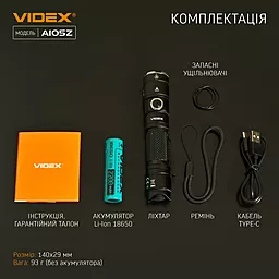 Фонарик Videx VLF-A105Z 1200Lm 5000K - миниатюра 15
