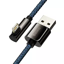 Кабель USB Baseus Legend Series Elbow Fast Charging 2.4A 2M Lightning Cable Blue (CACS000103) - миниатюра 2