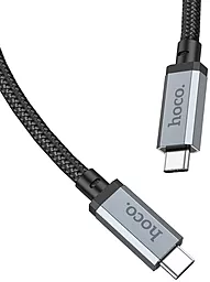 Кабель USB 4.0 PD HD Hoco US05 8K 40 Gbps 100W 5A USB Type-C - Type-C Cable Black - миниатюра 4