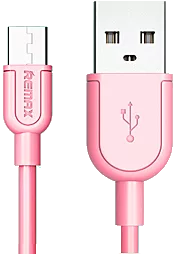 Кабель USB Remax Souffle micro USB Cable Pink (RC-031m)