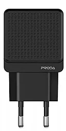 Сетевое зарядное устройство с быстрой зарядкой Remax PD-A25 2.1a 2xUSB-A ports home charger + USB-C cable Black