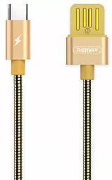 Кабель USB Remax Metal Serpent USB Type-C Cable Gold (RC-080a)
