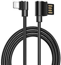 Кабель USB Hoco U37 Long Roam Charging Lightning Cable  Black - миниатюра 3