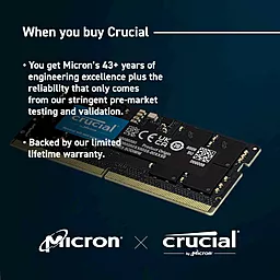 Оперативная память для ноутбука Micron 24 GB SO-DIMM DDR5 5600 MHz (CT24G56C46S5) - миниатюра 3