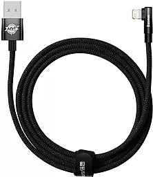 Кабель USB Baseus MVP 2 Elbow-shaped 2.4A 2M Lightning Cable Black (CAVP000101) - миниатюра 2