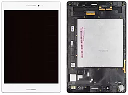 Дисплей для планшета Asus ZenPad S 8.0 Z580CA (шлейф 23мм) + Touchscreen with frame White