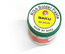 BGA паста Baku для пайки (Sn63Pb37) BK-250-63 150г в пластиковій ємності - мініатюра 2