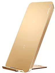 Бездротовий (індукційний) зарядний пристрій швидкої QI зарядки Baseus Multifunctional Wireless Charging Pad (With Type-C cable) Gold