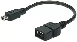 OTG-перехідник Digitus 0.2m M-F mini USB -> USB A (AK-300310-002-S)