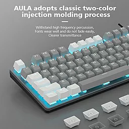 Клавиатура Aula Wind F3287 Mechanical White/Grey KRGD Blue USB EN/UA (6948391240688) - миниатюра 4
