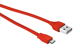 Кабель USB Trust Urban Flat micro USB Cable Red - миниатюра 3
