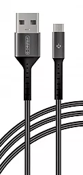 Кабель USB Intaleo CB1 micro USB Cable Black/Gray - миниатюра 2