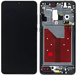 Дисплей Huawei Mate 20 (HMA-L29, HMA-L09, HMA-LX9, HMA-AL00, HMA-TL00) з тачскріном і рамкою, оригінал, Black