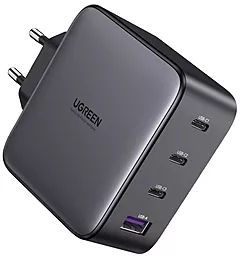 Сетевое зарядное устройство Ugreen CD226 100W GAN 3xUSB-C/USB-A ports fast charger + USB-C/USB-C cable black (90575) - миниатюра 2