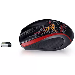 Компьютерная мышка Genius DX-7010 Tattoo WL (31030074108) black/red - миниатюра 3