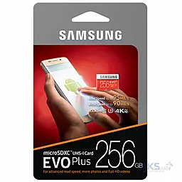 Карта памяти Samsung microSDXC 256GB EVO Plus Class 10 UHS-1 U3 + SD-адаптер (MB-MC256D) - миниатюра 5