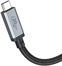 Кабель USB 4.0 PD HD Hoco US05 8K 40 Gbps 100W 5A USB Type-C - Type-C Cable Black - миниатюра 5