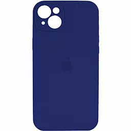 Чехол Silicone Case Full Camera для Apple iPhone 13 Navy Blue