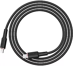 Кабель USB PD AceFast silicone C2-01 MFI 20w 3a 1.2m USB Type-C - Lightning cable black - миниатюра 2