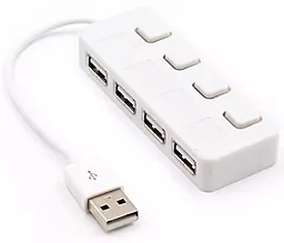 USB хаб Voltronic 4-in-1 white (YT-H4L-W/01646)