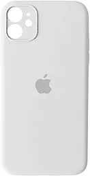 Чехол Silicone Case Full Camera для Apple IPhone 12  White