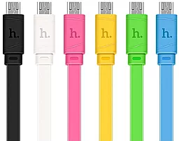 Кабель USB Hoco X5 Bamboo micro USB Cable Yellow - миниатюра 2