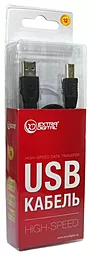 Кабель (шлейф) ExtraDigital Hi-Speed USB-A to USB-B 30AWG 1.8м Black (KBU1620) - миниатюра 4