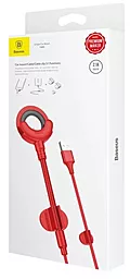 Кабель USB Baseus 0.8M Lightning Cable Red (CALOX-09) - миниатюра 4