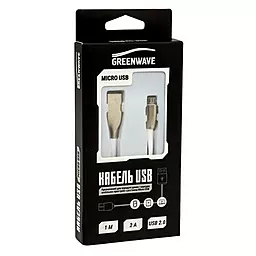USB Кабель Greenwave Lightning to USB White (R0014164) - мініатюра 2