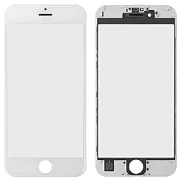 Корпусне скло дисплея Apple iPhone 6S (з OCA плівкою) with frame White