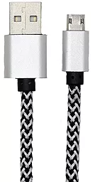 Кабель USB Siyoteam Metal Braided micro USB Cable Gray