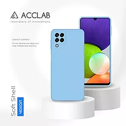 Чехол ACCLAB SoftShell для Samsung Galaxy A22 LTE (4G) Light Blue - миниатюра 4