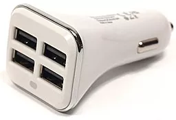 Автомобильное зарядное устройство PowerPlant 2.4a 4xUSB ports car charger white (DV00DV5063)
