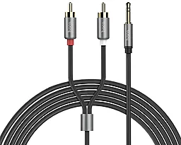 Аудио кабель Hoco UPA10 Aux mini Jack 3.5 mm - 2хRCA M/M Cable 1.5 м black