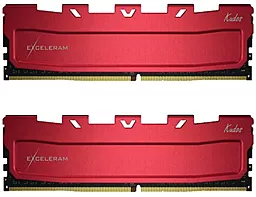 Оперативная память Exceleram DDR4 32GB (2x16GB) 3200MHz Kudos (EKRED4323217AD) Red
