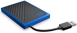 SSD Накопитель Western Digital My Passport Go 500 GB (WDBMCG5000ABT-WESN) Blue - миниатюра 4