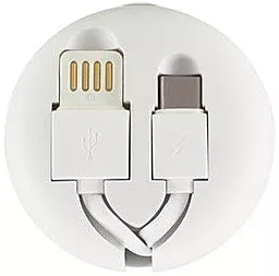 Кабель USB Remax Cutebaby USB Type-C Cable Retractable Cable White (RC-099a)