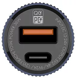Автомобильное зарядное устройство LDNio C510Q 38W QC3.0/PD 2 in 1 Car Charger USB-A-C Black - миниатюра 3