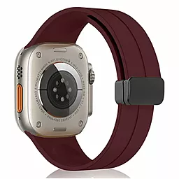 Змінний ремінець для розумного годинника Magic Lock для Apple Watch 38 mm, 40 mm, 41 mm Marsala