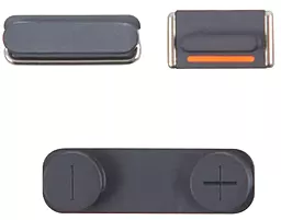 Пластик боковых кнопок корпуса Apple iPhone 5 Black