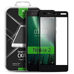 Защитное стекло Vinga Full Glue Nokia 2 Black (VTPGSN2B)